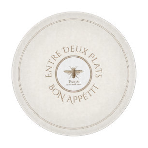 French Bee Bon Appetit Vintage-Schneidbrett Schneidebrett
