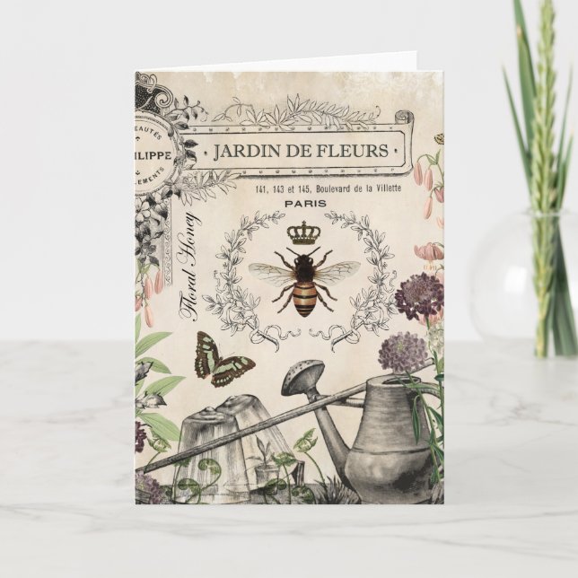 FRENCH BEE GARDEN KARTE (Vorderseite)
