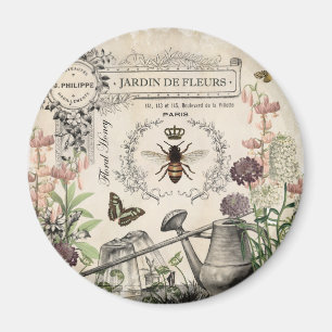 FRENCH BEE GARDEN MAGNET