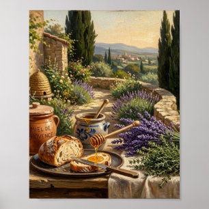 French Bee Skeps Lavendelhonig II Poster