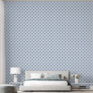 French Blue Fleur di Lis Lilly Wall Tapete