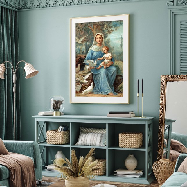 French Blue Madonna Poster (Von Creator hochgeladen)