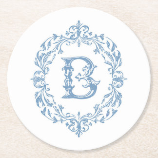 French Blue Mit Monogramm B Untersetzer