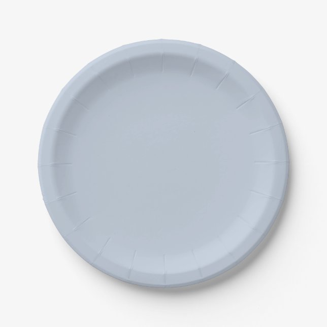 French Blue Paper Plates Pappteller (Vorderseite)