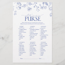 French Blue & White Viktorianisch Brautparty Game