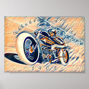 FRENCH BOARD TRACK MOTO POSTER