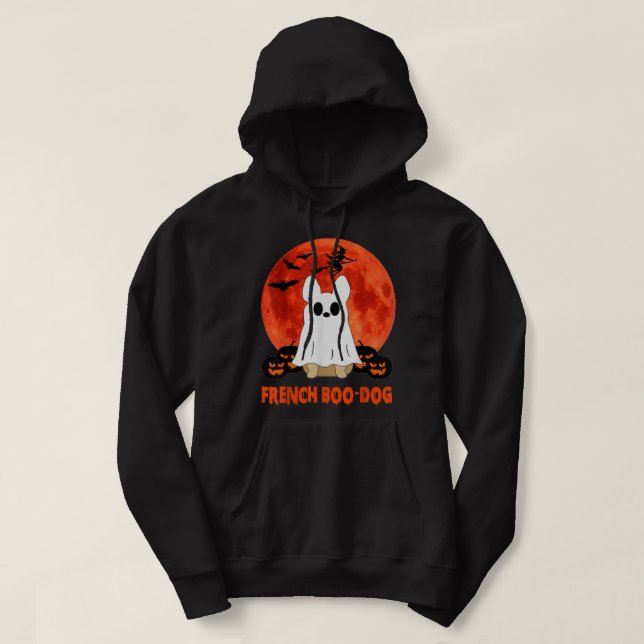French Boo Dog Frenchie French Bulldog Boo Dogs Ha Hoodie (Design vorne)