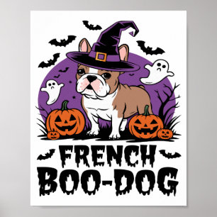 French Boo Hund � der gruseligste Hund Poster