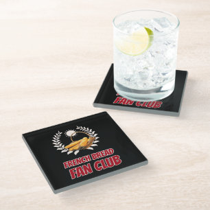 French Bread Fan Club Design Glasuntersetzer