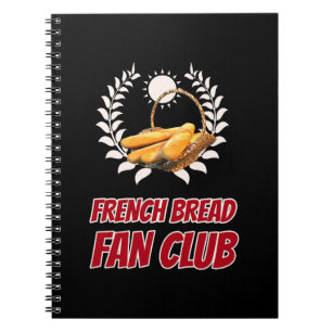 French Bread Fan Club Design Notizblock