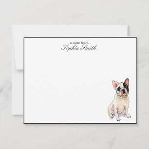 French Bull dog Custom Flat Danke, Hinweise Dankeskarte