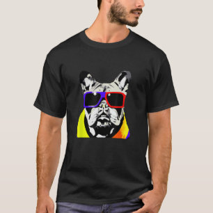 French Bull Dog Sonnenbrille Fun Niedlich Classic  T-Shirt