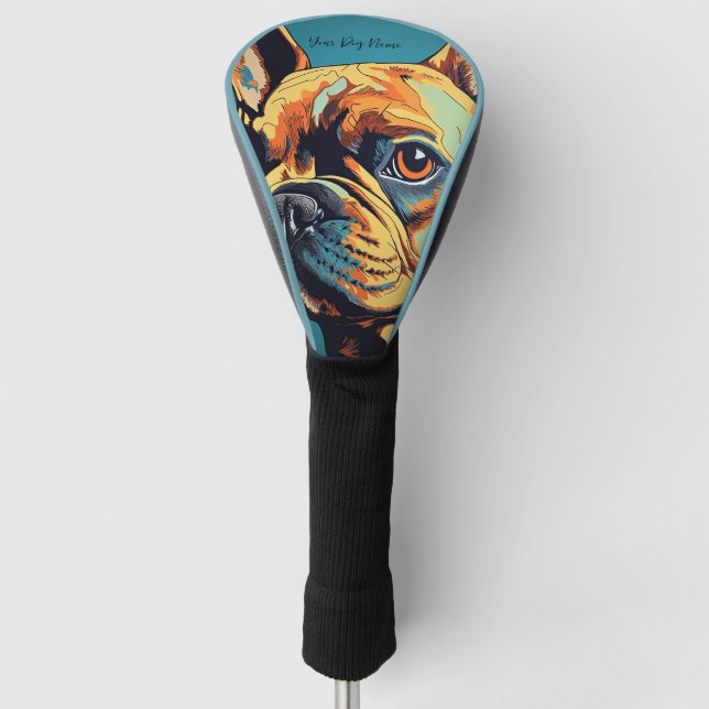 French Bulldog 2002 - Bruno Pokopen Golf Headcover (Vorderseite)