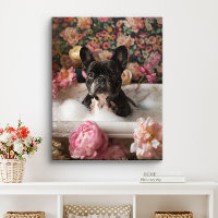 French Bulldog Art | Französische Küche in Badewan