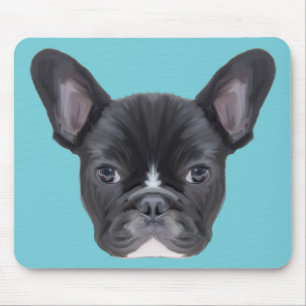 French Bulldog Art Portrait Mousepad