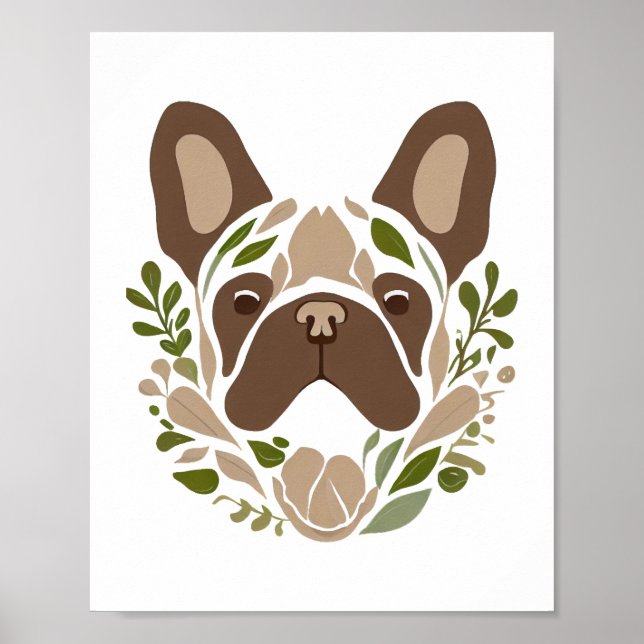 French Bulldog Art Poster (Vorne)