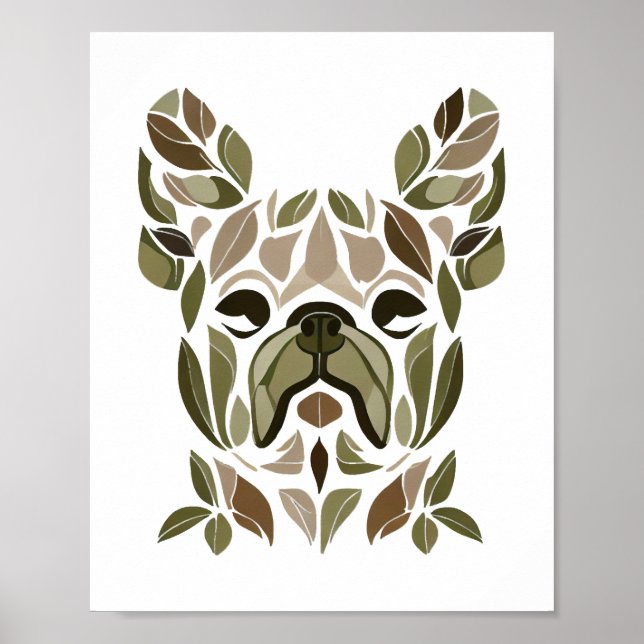 French Bulldog Art Poster (Vorne)