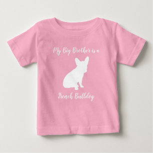 French Bulldog Baby Dusche Frenchie Pink T-shirt