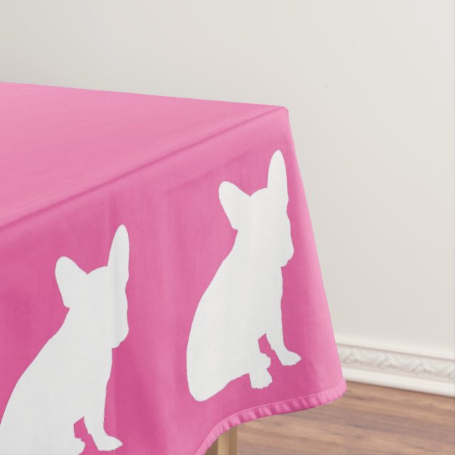 French Bulldog Baby Dusche Frenchie Pink Tischdecke (Beispiel)