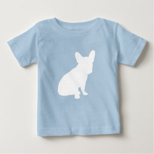 French Bulldog Baby Dusche Frenchy Frenchie Blue T-shirt