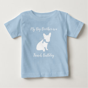 French Bulldog Baby Dusche Frenchy Frenchie Blue T-shirt