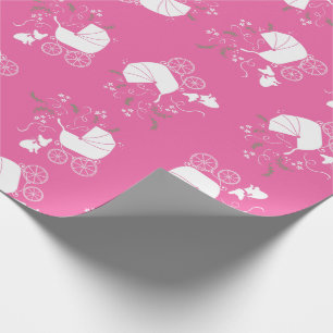 French Bulldog Baby Showroom Frenchy Frenchie Pink Geschenkpapier