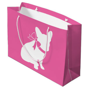 French Bulldog Baby Showroom Frenchy Frenchie Pink Große Geschenktüte