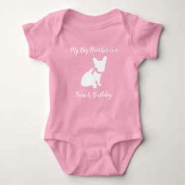 French Bulldog Baby Showroom Frenchy Frenchie Pink Strampler