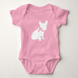 French Bulldog Baby Showroom Frenchy Frenchie Pink Strampler