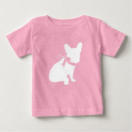 French Bulldog Baby Showroom Frenchy Frenchie Pink T-shirt