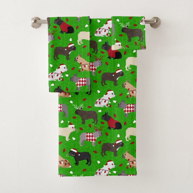 French Bulldog-Badetuch-Set Badhandtuch Set (Insitu)