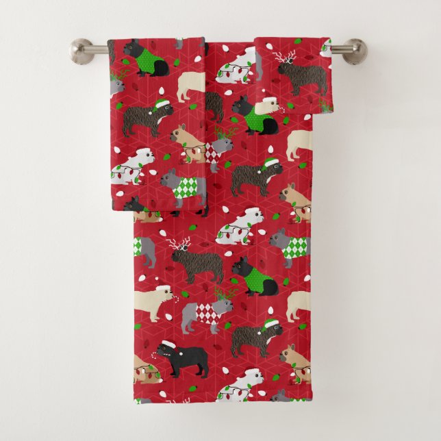 French Bulldog-Badetuch-Set Badhandtuch Set (Insitu)