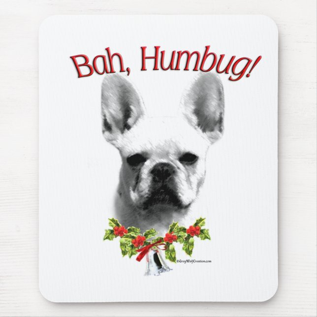 French Bulldog Bah Humbug Mousepad (Vorne)