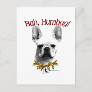 French Bulldog Bah Humbug Postkarte