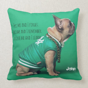 French Bulldog Best Quotient Personalized Name Kissen