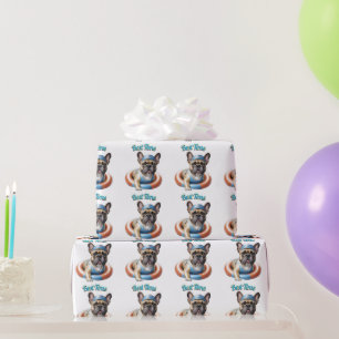 French Bulldog Best Time französische Bulldogge T Geschenkpapier