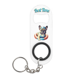 French Bulldog Best Time französische Bulldogge T Mini Flaschenöffner