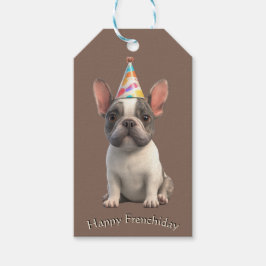 French Bulldog Birthday Card Geschenkanhänger