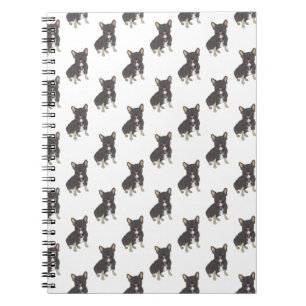 French Bulldog (Black & Tan Tricolor) Notebook Notizblock