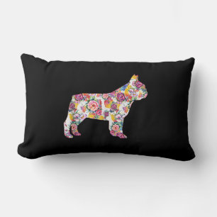 French Bulldog Blume Pattern Frenchie Bulldogs Lendenkissen