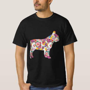 French Bulldog Blume Pattern Frenchie Bulldogs T-Shirt