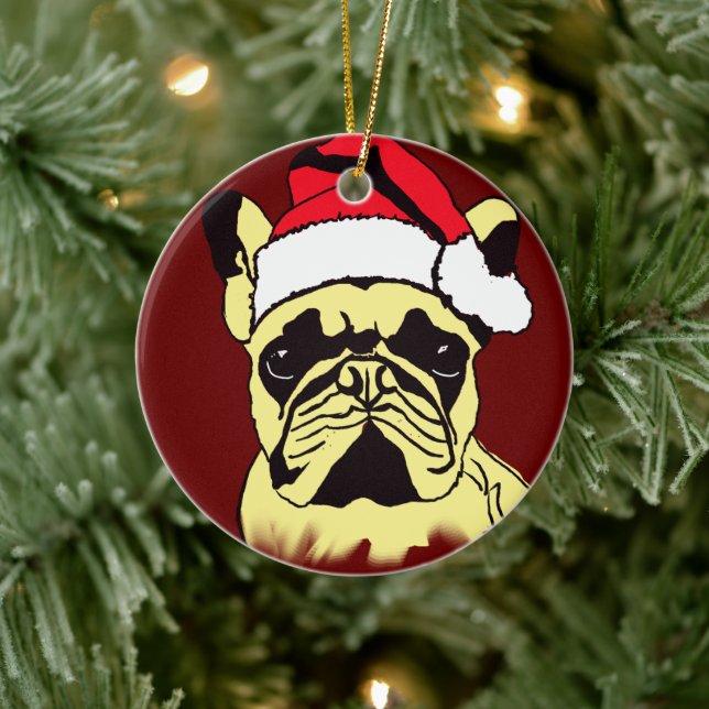 French Bulldog Cartoon Ornament (Baum)