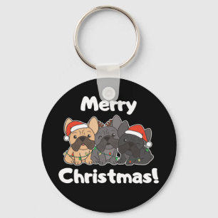 French Bulldog Christmas Animals Niedliche Hunde K Schlüsselanhänger