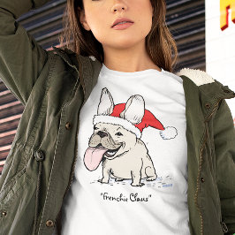 French Bulldog Christmas Frenchie Dog Santa Clause T-Shirt