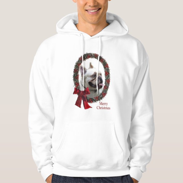 French Bulldog Christmas Geschenke Hoodie (Vorderseite)