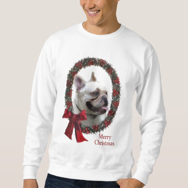 French Bulldog Christmas Geschenke Sweatshirt (Vorderseite)