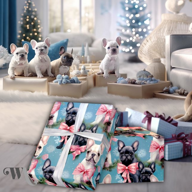 French Bulldog Christmas Joy Geschenkpapier (Von Creator hochgeladen)