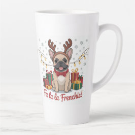 French Bulldog Christmas Mug – Fa La La Frenchie  Milchtasse