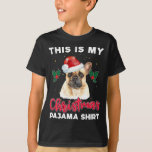 French Bulldog Christmas Pajama Santa Dog Lover Gi T-Shirt<br><div class="desc">French Bulldog Christmas Pajama Santa Dog Lover Geschenk</div>