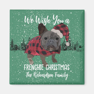 French Bulldog Christmas Personalisiert Dog French Magnet